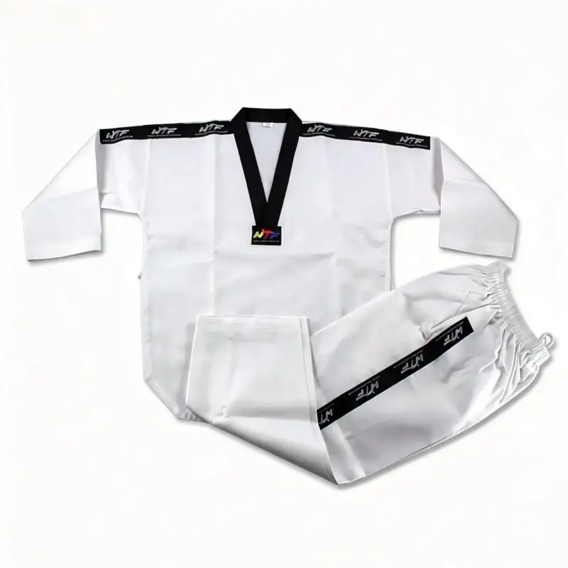 Taekwondo-uniform met streep